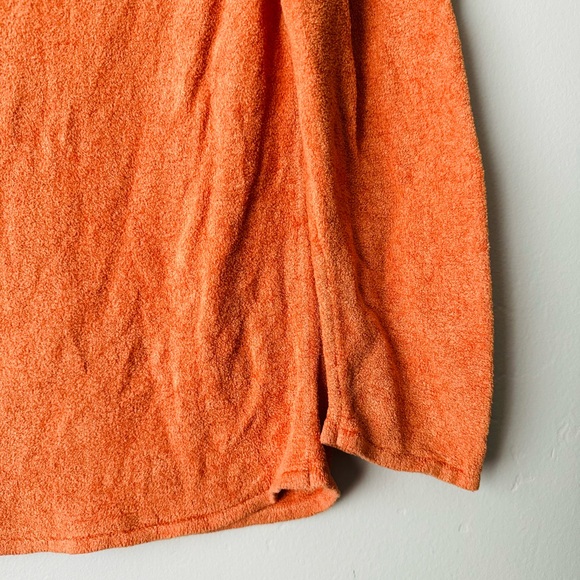 Heirloom collectibles orange extremely soft stretchy long sleeve top Sweater L - Picture 3 of 9